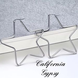 Silver Star Earrings